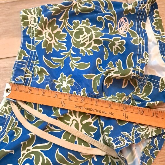 Vintage ROXY Quiksilver Boardshorts Juniors sz 3 Blue green Surfing swim shorts - Picture 12 of 12